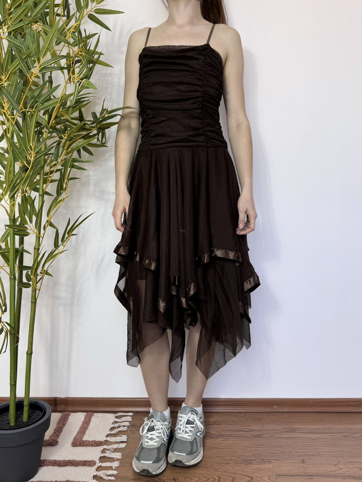 Other VINTAGE 2000s MESH STYLE MIDI DRESS Size S / US 4 / IT 40 - 3 Thumbnail