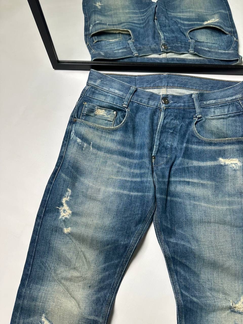 G-Star Vintage 00s G Star Raw Denim Distressed Wide Jean Size 32 Size US 32 / EU 48 - 2 Thumbnail