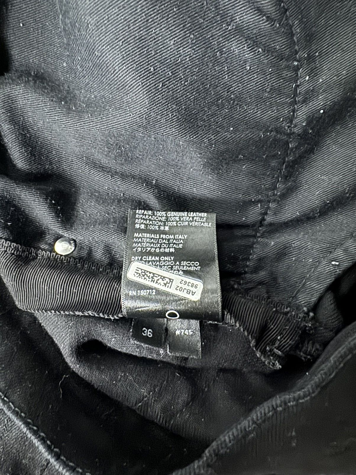 Amiri Amiri Black Leather Mx1 Jeans Size US 36 / EU 52 - 7 Thumbnail