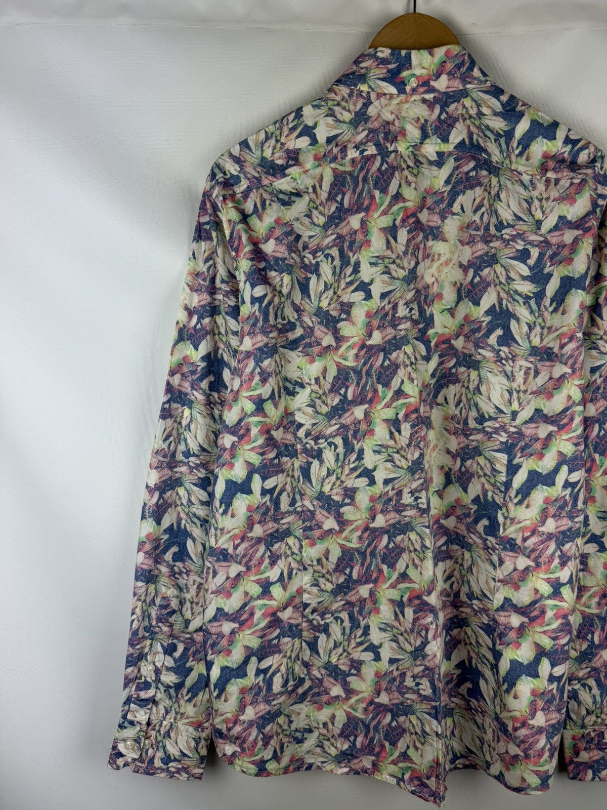 Eton Eton Contemporary Long Sleeve Floral Pattern Button Up Shirt Size US XL / EU 56 / 4 - 15 Thumbnail