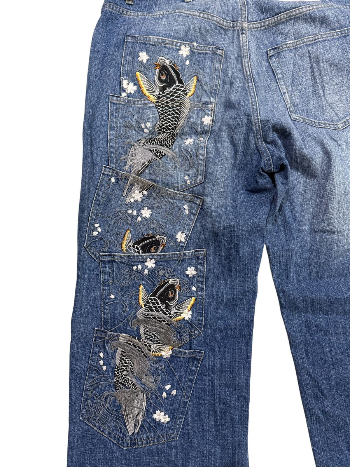 Japanese Brand kara kuri generation eccentric original graphics jeans Size US 38 / EU 54 - 4 Thumbnail