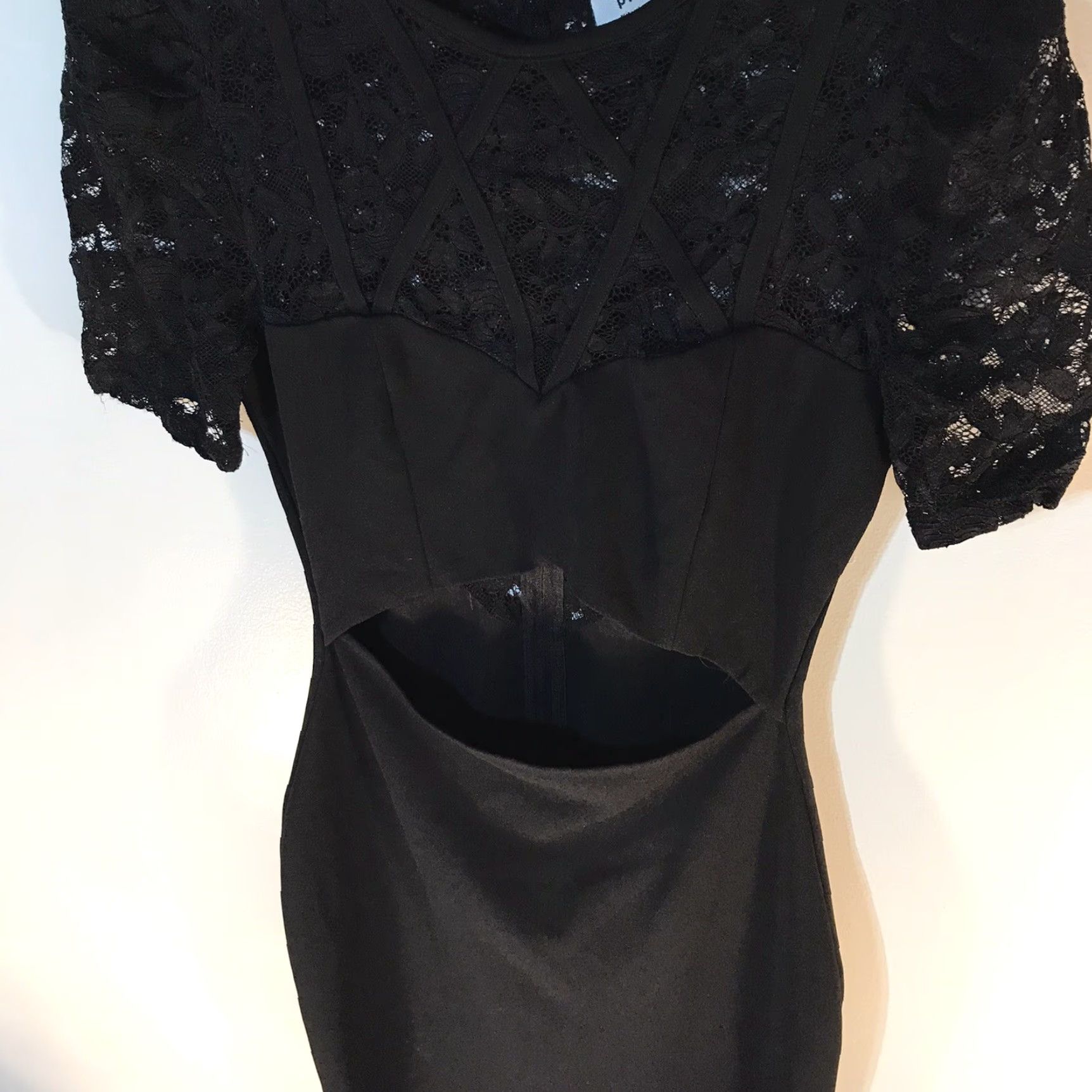 Vintage VINTAGE Privy Black Lace Dress Women Midi Cocktail Party Puff Sleeves Size M Size M / US 6-8 / IT 42-44 - 2 Thumbnail