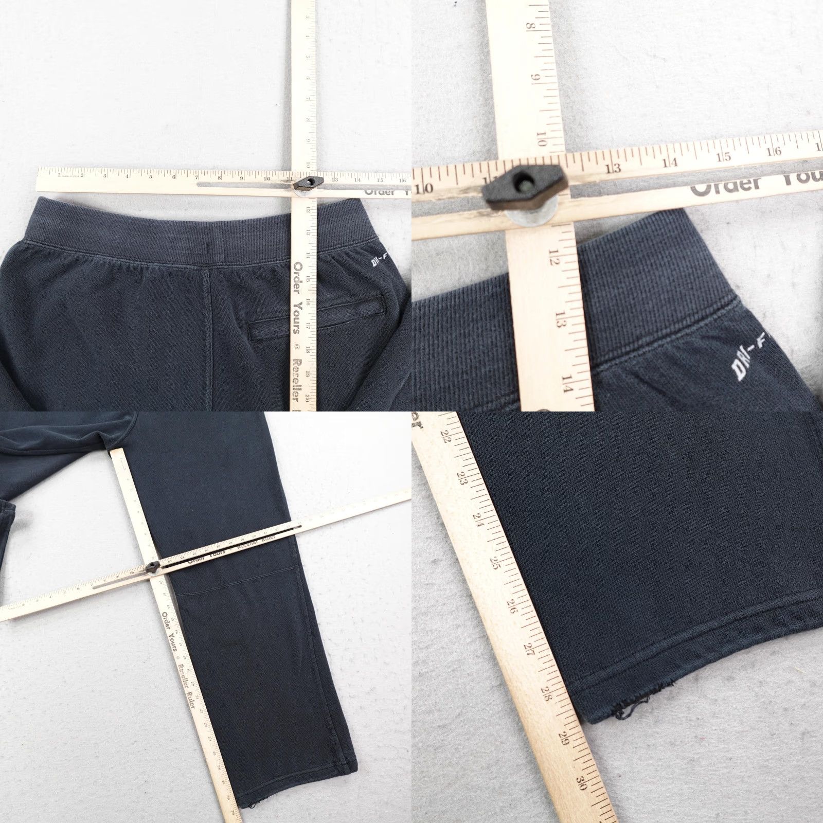 Nike Nike Dri-FIT Sweatpants Men Large Black Pants Sweatpants Basketball Gym LeBron James Distressed Pockets Adjustable Waist Drawstring Size US 33 - 9 Thumbnail