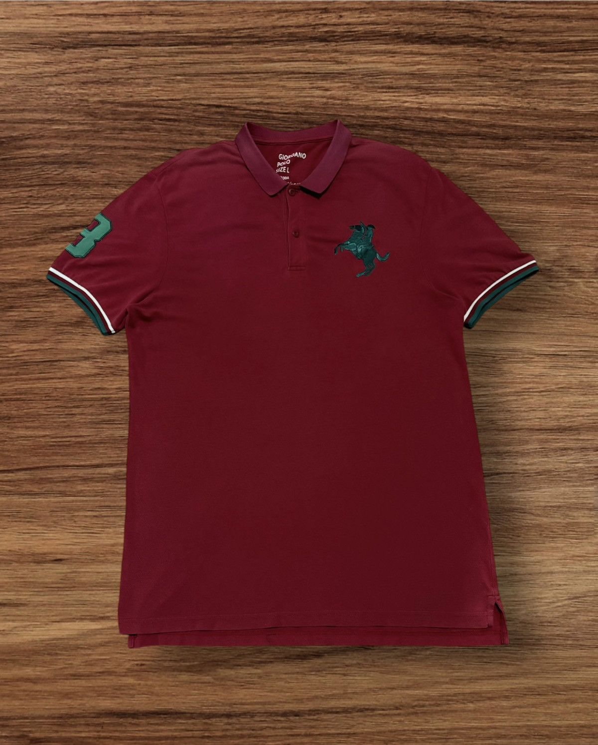 Designer × Giordano GIORDANO Big Logo Faded Color Polo Tee Size US L / EU 52-54 / 3 - 1 Thumbnail