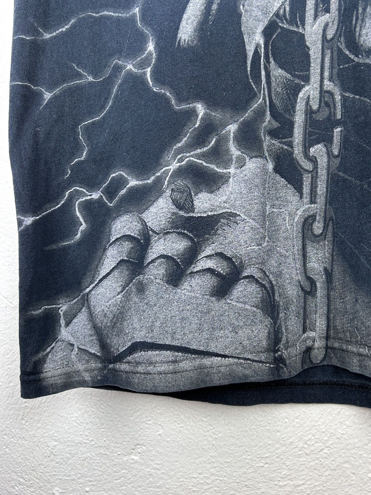 Band Tees 00s Vintage Iron Maiden 2008 Allover Print AOP Band T-Shirt Size US S / EU 44-46 / 1 - 4 Thumbnail