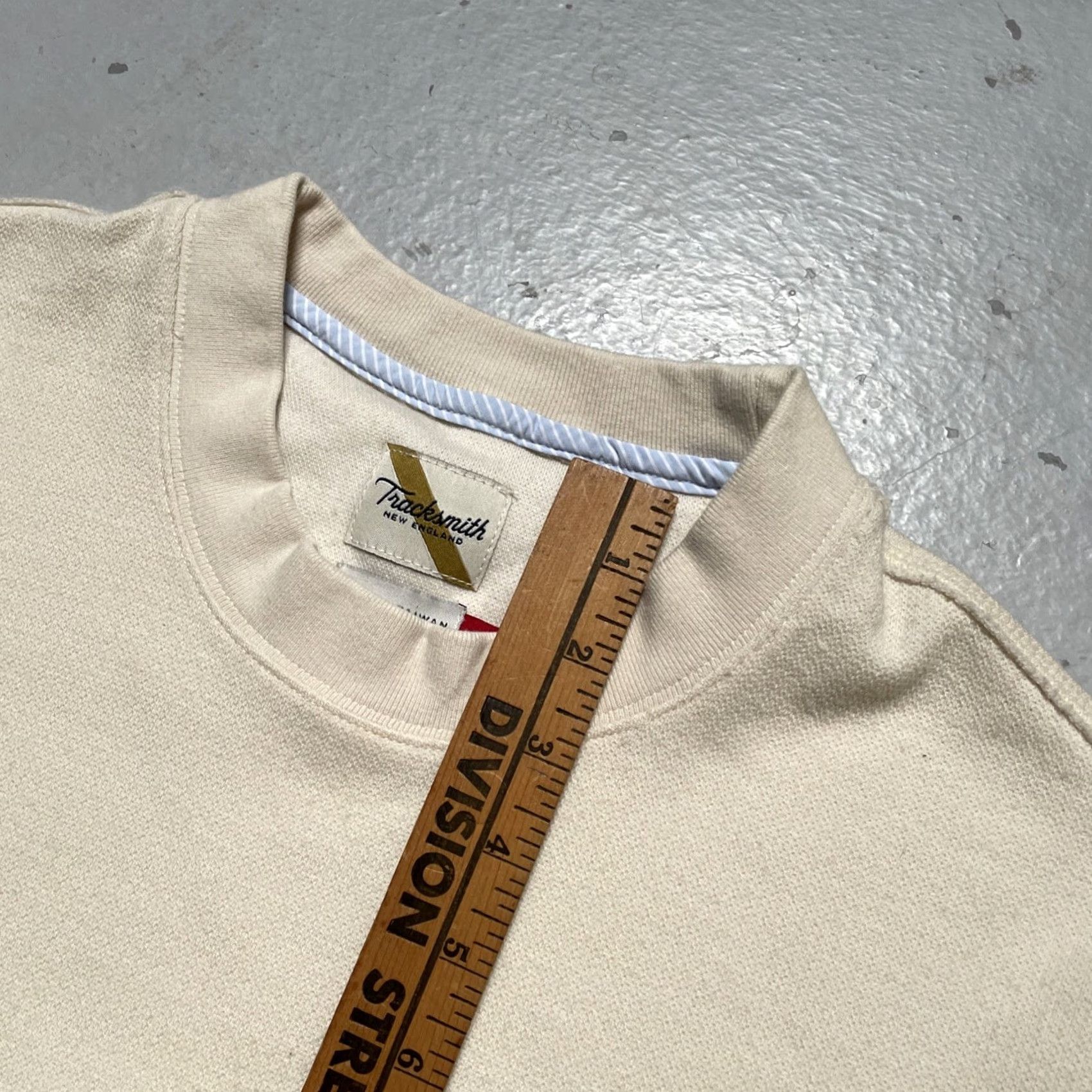 Vintage Tracksmith 2019 FW Merino Wool Blend Knit Leisure Sweatshirt S Unisex Beige Wool Polyester Pullover Vintage? Size US S / EU 44-46 / 1 - 4 Thumbnail