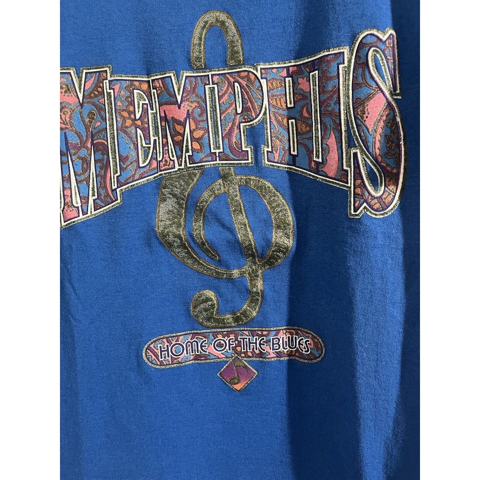 Other Vintage Memphis Home Of The Blues Shirt Single Stitch 1980’s Size US L / EU 52-54 / 3 - 2 Thumbnail
