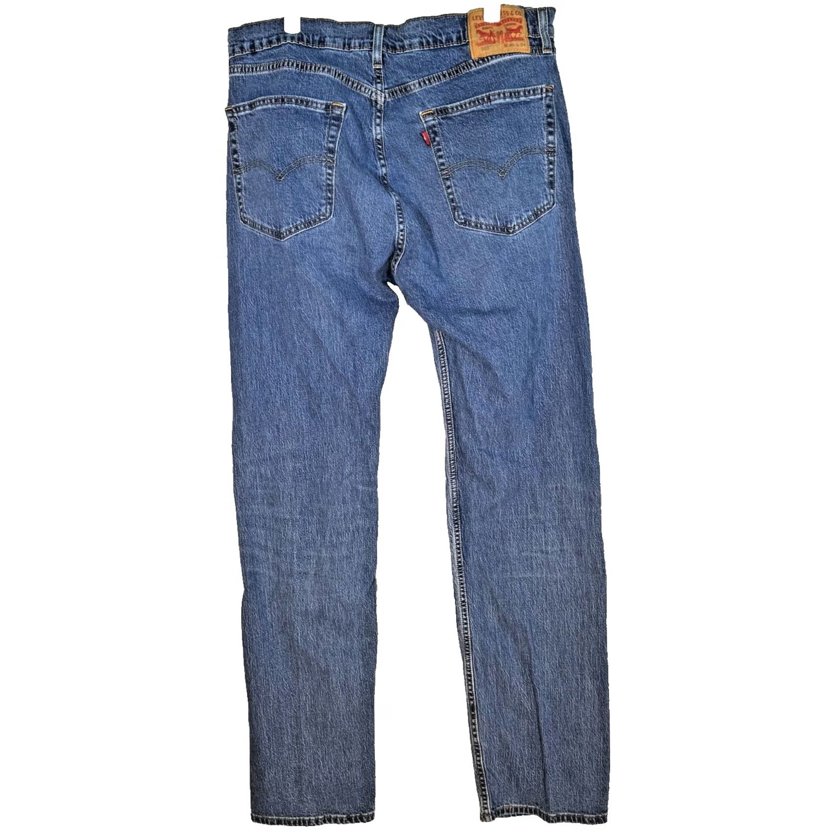 Levi's Levi’s 505 Jeans Men Straight Leg Blue Denim Mid-Rise 36 x 34 Regular Modern Classic Vintage No Size US 36 / EU 52 - 2 Thumbnail