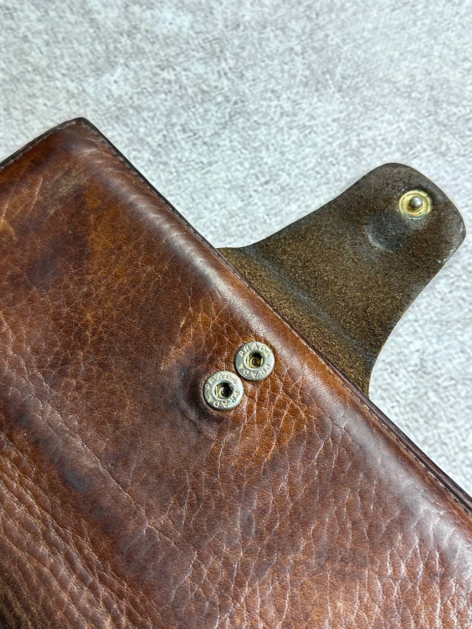 Prada VINTAGE PRADA GENUINE LEATHER ARCHIVAL CLUTCH WALLET RARE Size ONE SIZE - 6 Thumbnail