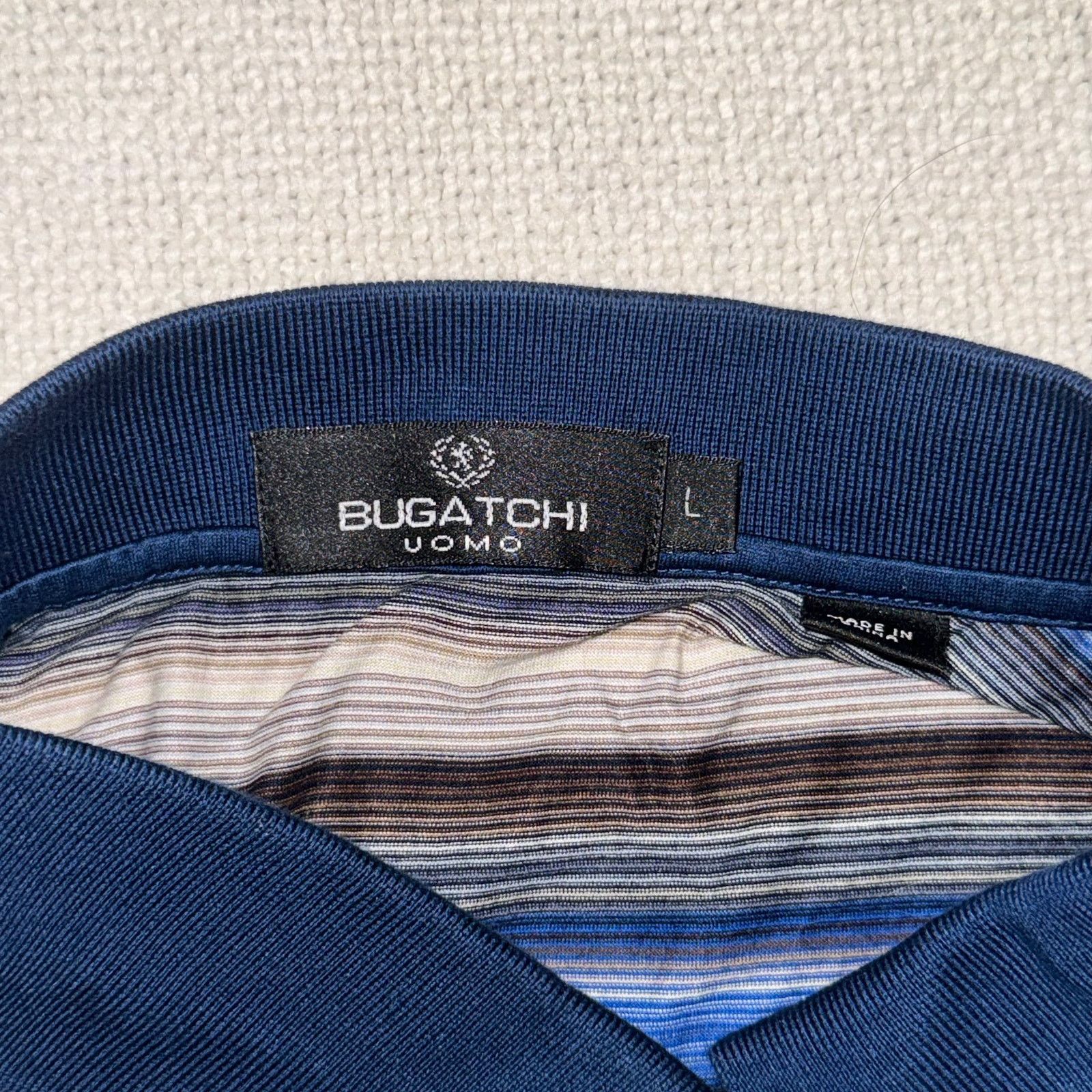 BUGATCHI Bugatchi Uomo Striped Polo | Sz L Size US L / EU 52-54 / 3 - 4 Thumbnail