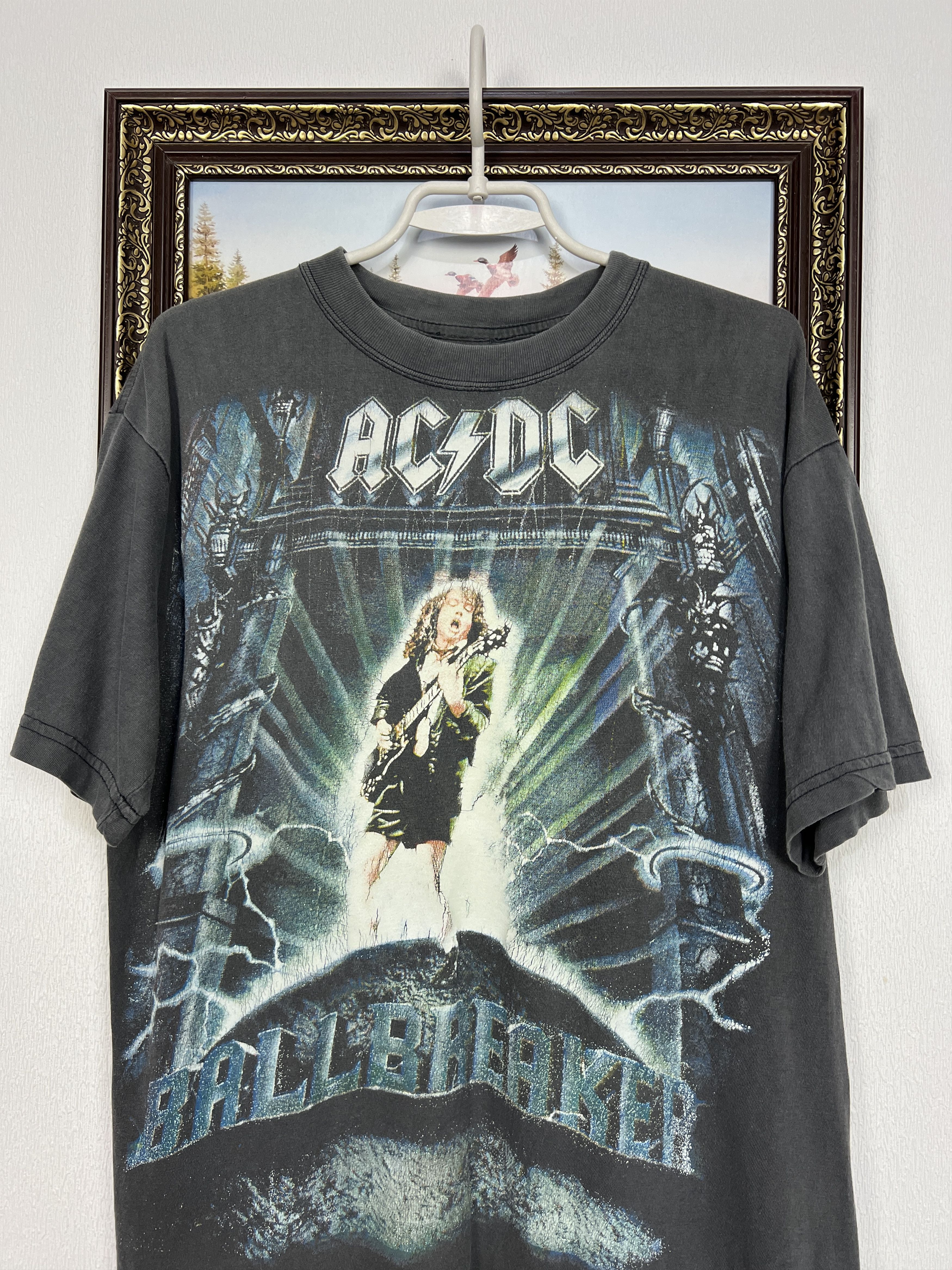 Vintage Vintage 90's Ac/Dc Ballbreaker Tour Concert Band Tee Shirt Size US M / EU 48-50 / 2 - 2 Thumbnail
