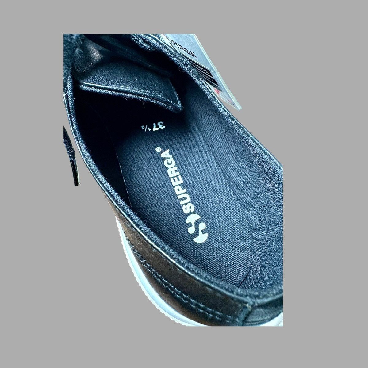 Superga Superga 2750 Women’s Black Nappa Leather Sneakers US7 Size US 7 / IT 37 - 16 Thumbnail