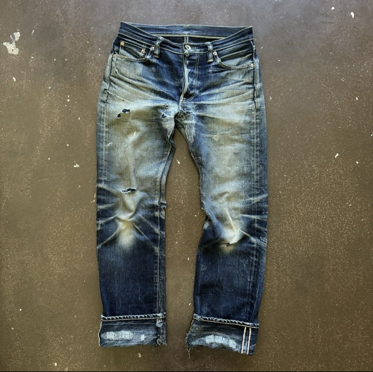 Iron Heart Iron Heart IH 666SII 18oz Double Indigo 32x29 Size US 32 / EU 48 - 16 Thumbnail