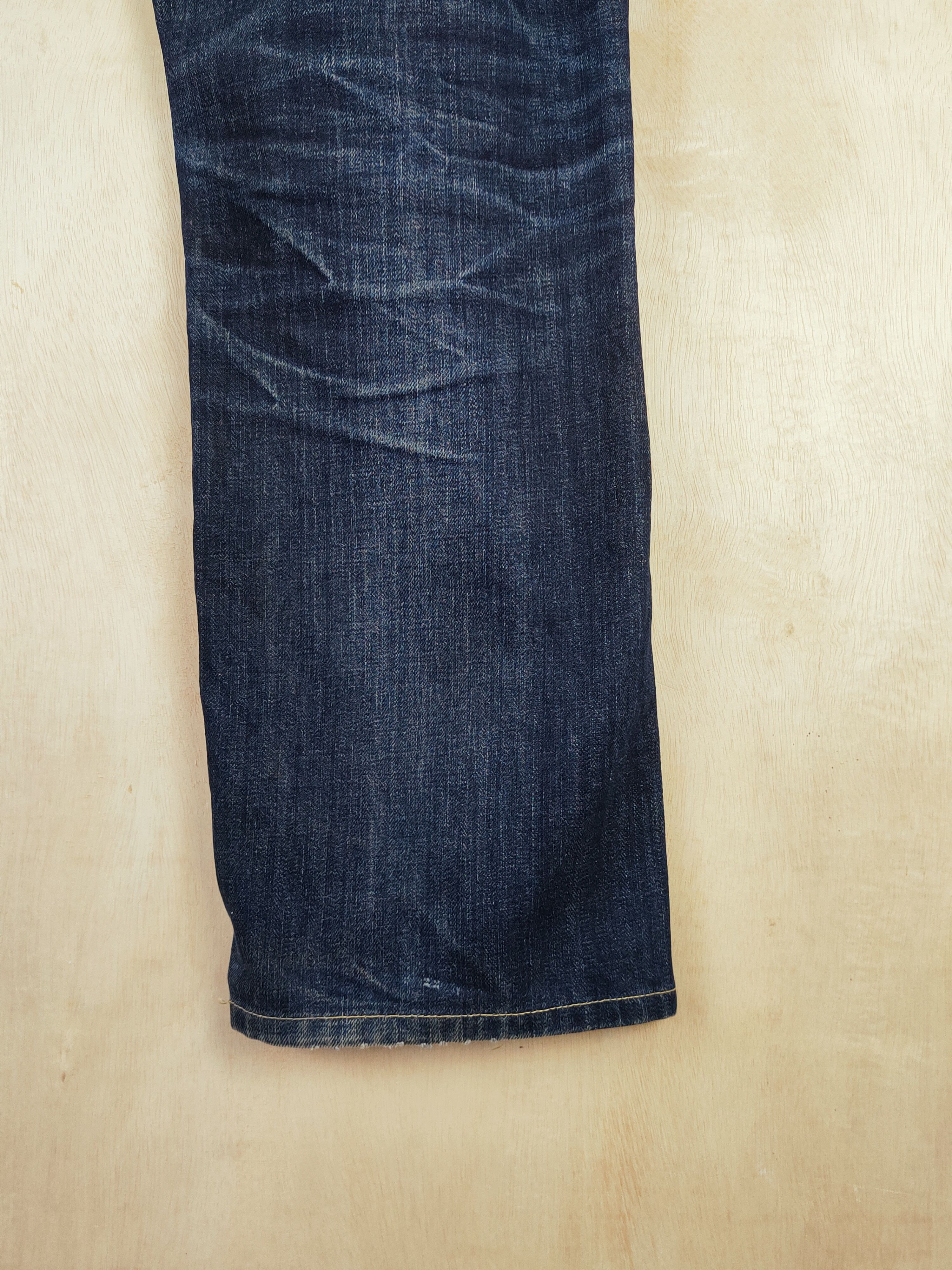 Japanese Brand Uniqlo Dark Blue Distressed Ripped Jeans #S2669 Size US 36 / EU 52 - 11 Thumbnail