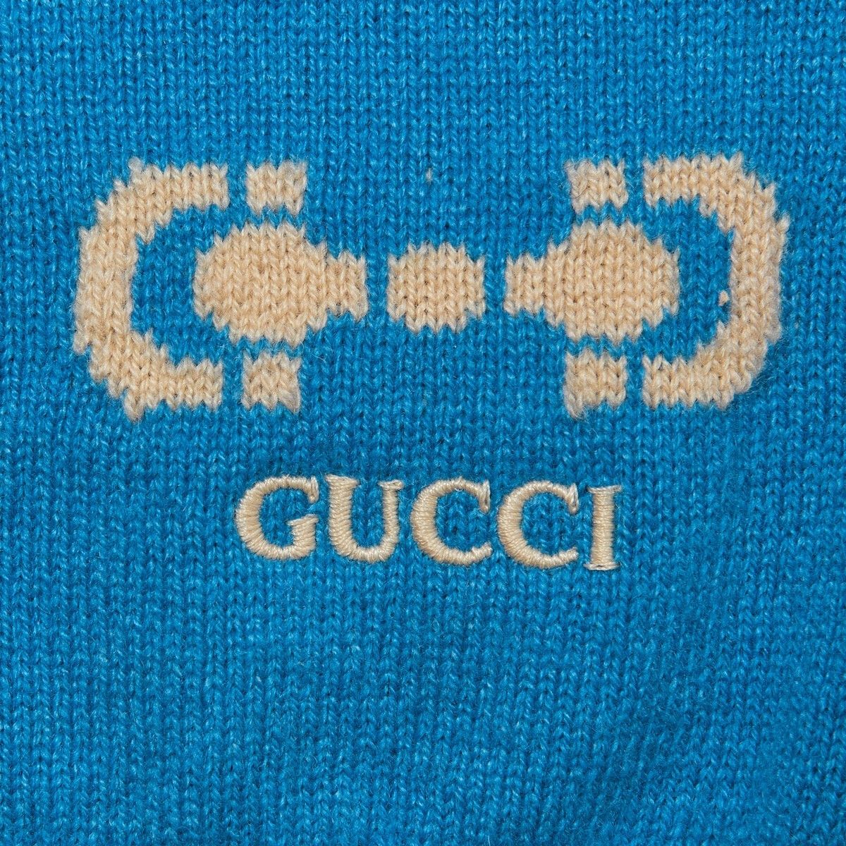 Gucci o1s1wg110225 Knit Cashmere Cardigan Sweater in Blue Size US L / EU 52-54 / 3 - 4 Thumbnail