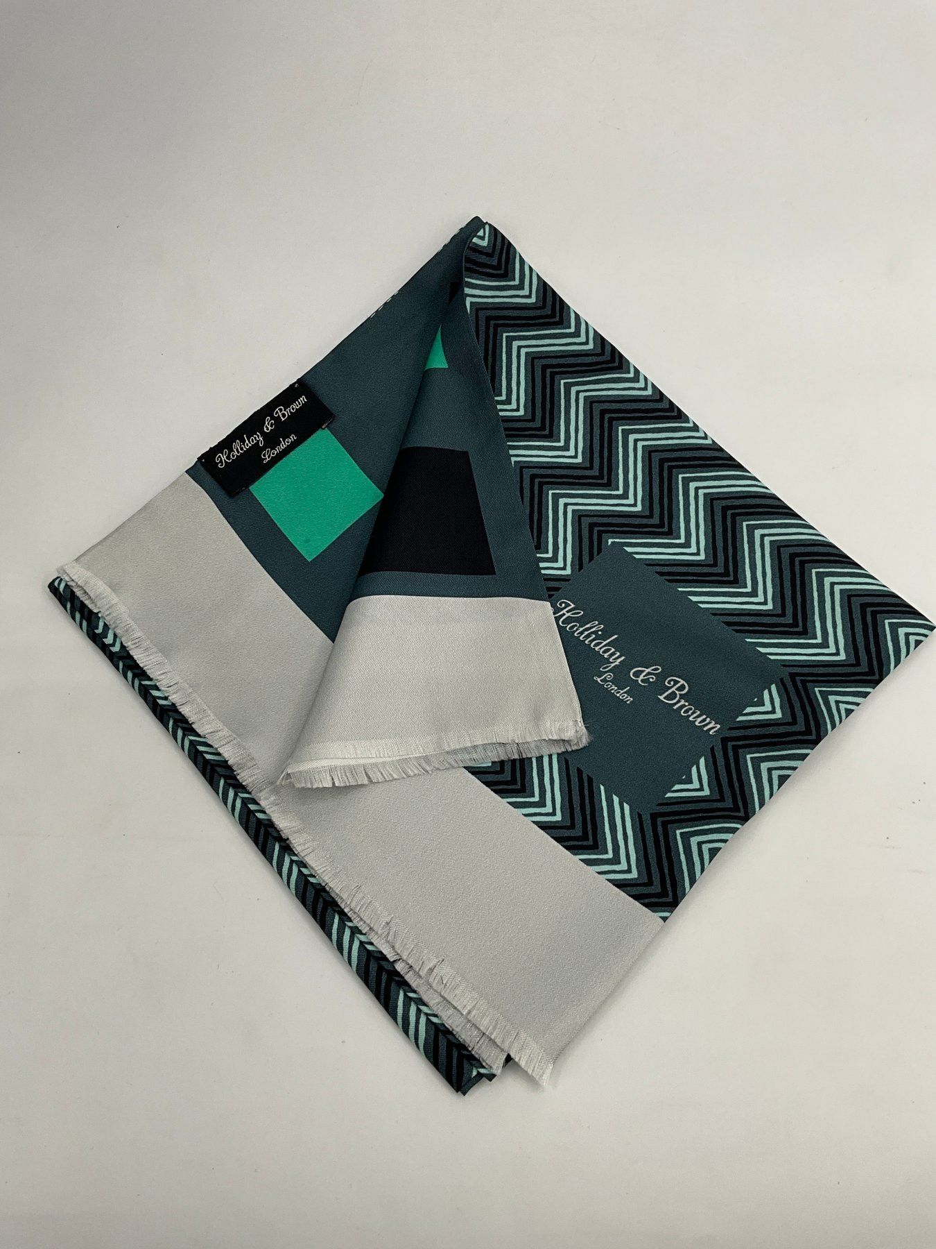 Holliday & Brown Silk scarf & pocket square Unsihned Size ONE SIZE - 3 Thumbnail