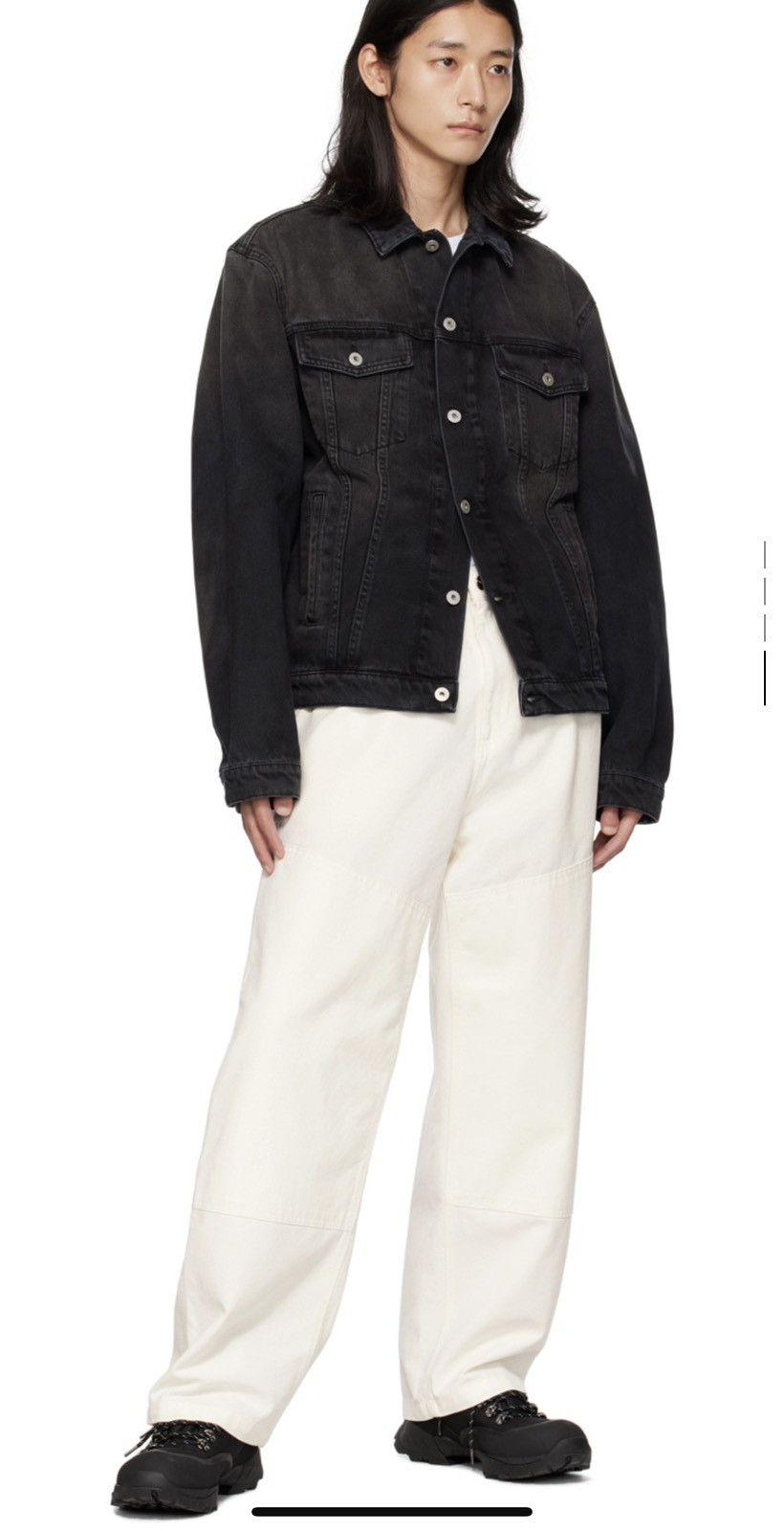 Heron Preston Heron Preston Black Faded Denim Jacket Size US M / EU 48-50 / 2 - 2 Thumbnail