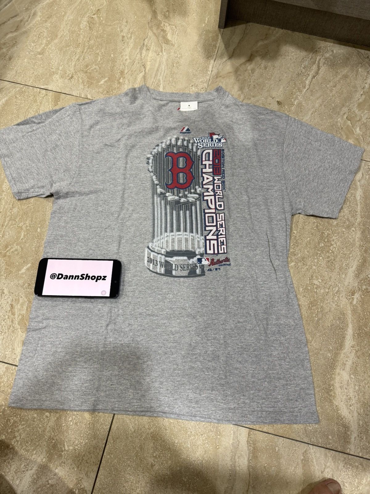 Majestic 2013's RED SOX BOSTON WORLD SERIES AUTHENTIC MERCH Size US L / EU 52-54 / 3 - 2 Thumbnail