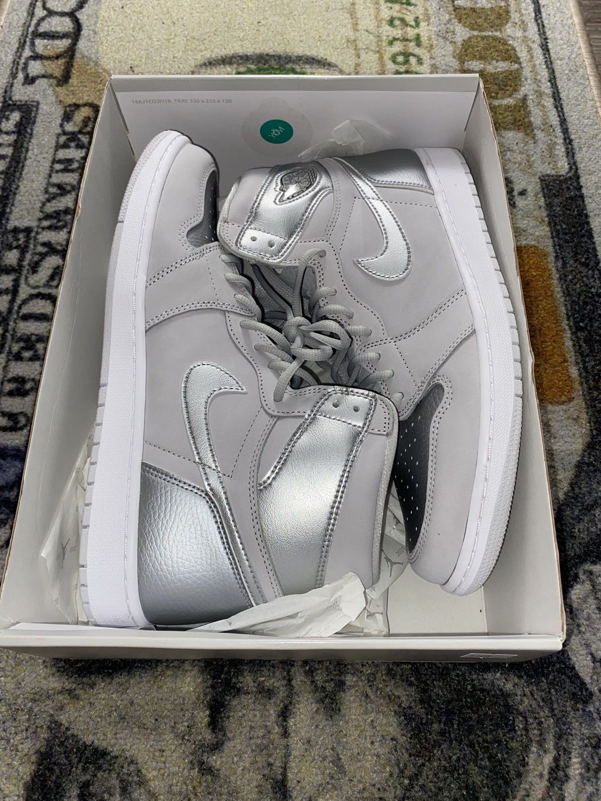 Jordan Brand × Nike Jordan 1 Retro High CO.JP Neutral Grey (2020) Size US 11.5 / EU 44-45 - 1 Thumbnail