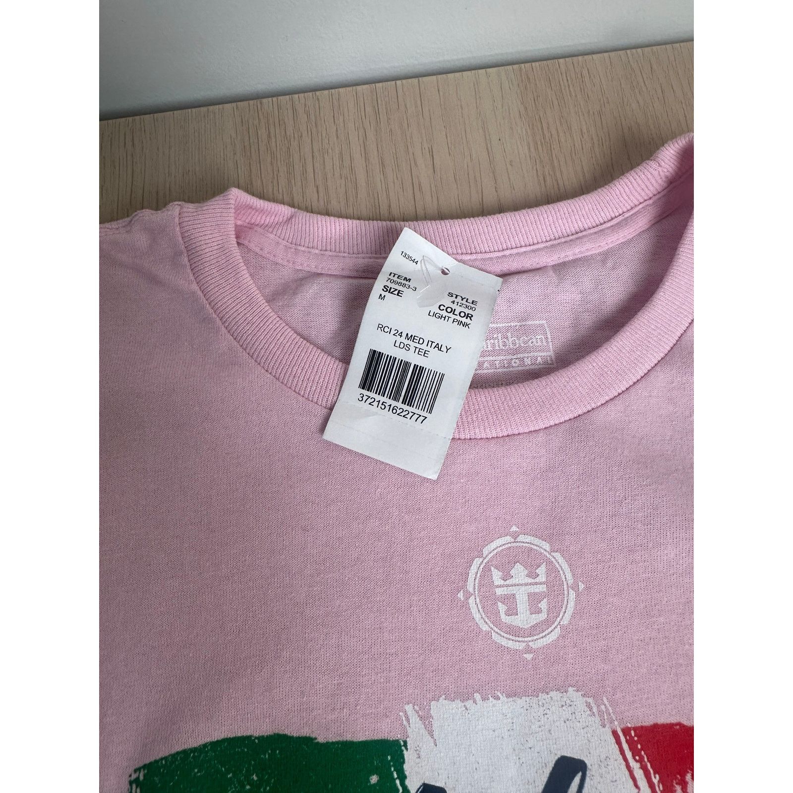 Other Royal Caribbean Pink Italy T-Shirt - Size M - New Size M / US 6-8 / IT 42-44 - 6 Thumbnail