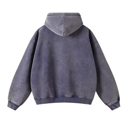 Japanese Brand Washed Distressed Loose Zipper Hoodie Sweatshirt y2k Size US M / EU 48-50 / 2 - 2 Thumbnail