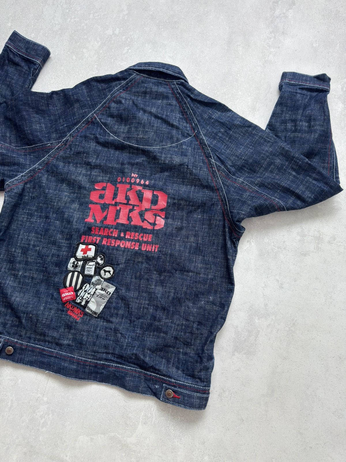Akademiks × Vintage Vintage Akademiks Denim Hip Hop Jacket Kanye West Style Rare Size US L / EU 52-54 / 3 - 13 Thumbnail