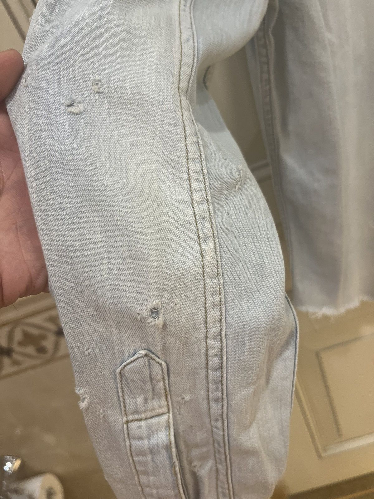 Saint Laurent Paris Distressed western denim shirt size M Size US M / EU 48-50 / 2 - 16 Thumbnail
