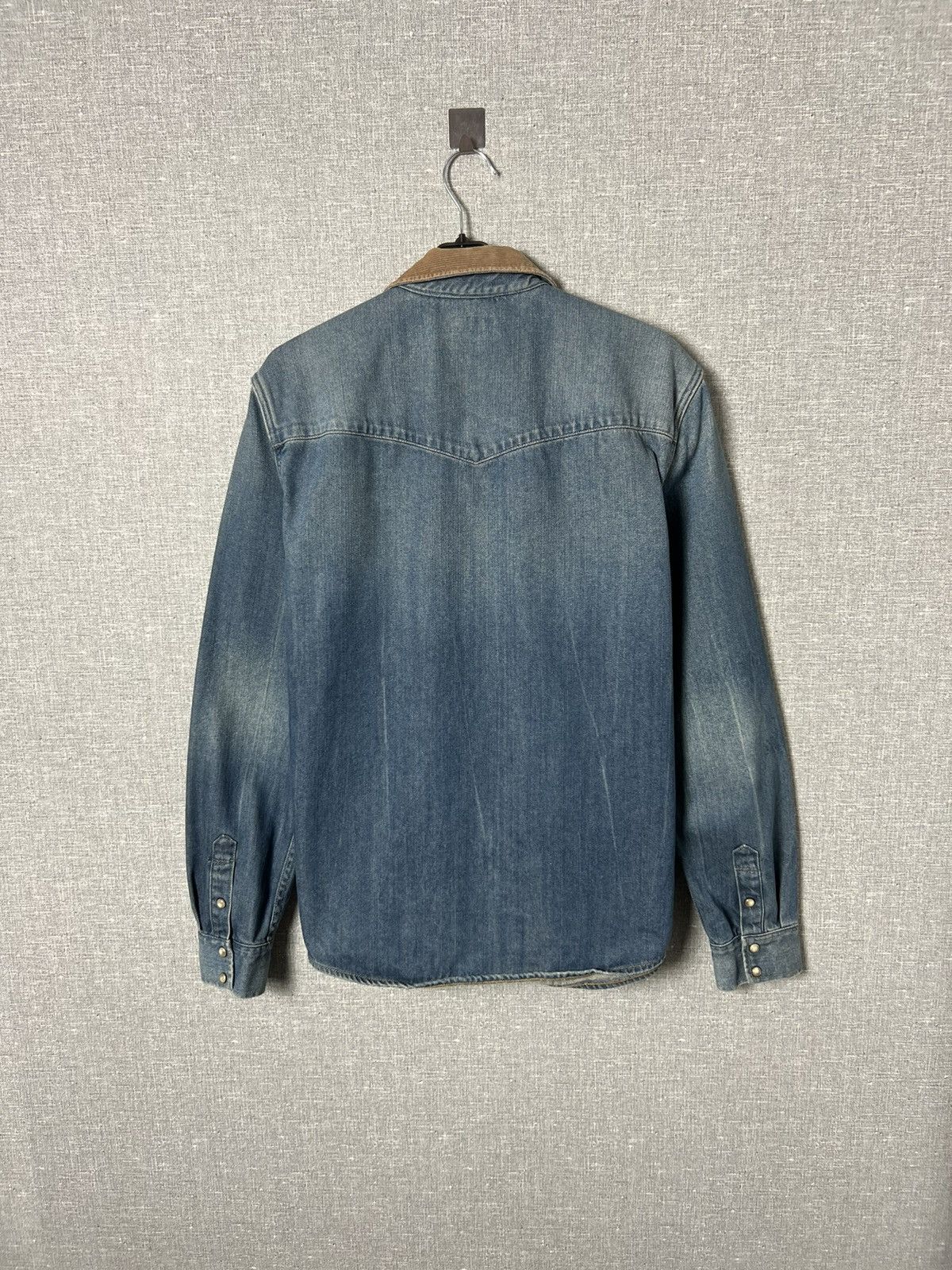 Allsaints AllSaints Redford Denim Long Sleeve Corduroy Collar Shirt Size US M / EU 48-50 / 2 - 13 Thumbnail