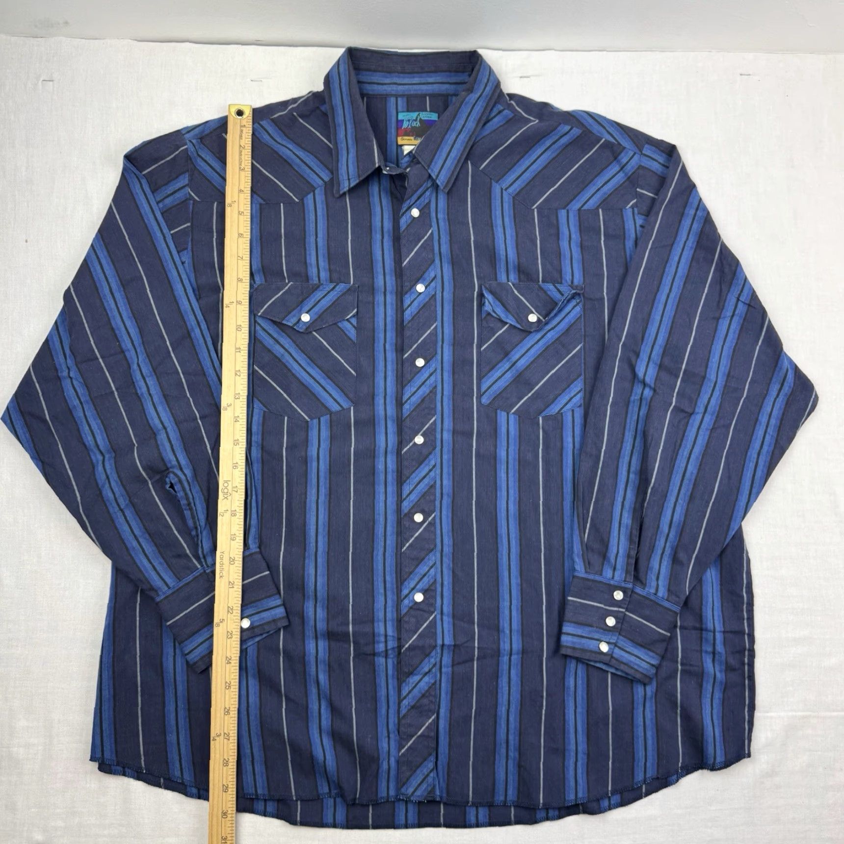 Vintage VINTAGE Black Canyon Western Pearl Snap Shirt Adult 2XL Striped Cowboy 90s Y2K Mens Size US XXL / EU 58 / 5 - 3 Thumbnail