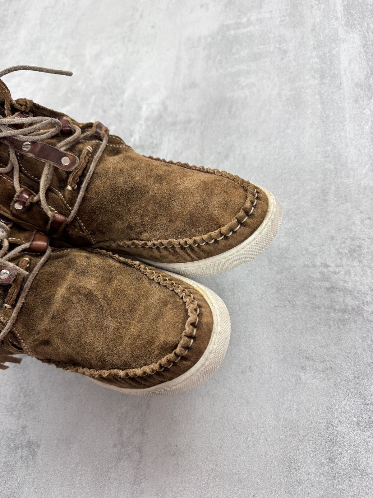 Other EL VAQUERO LEATHER SNEAKER FRINGE SUEDE BOOTS Wedge SIZE 40 Size US 8.5 / IT 38.5 - 7 Thumbnail