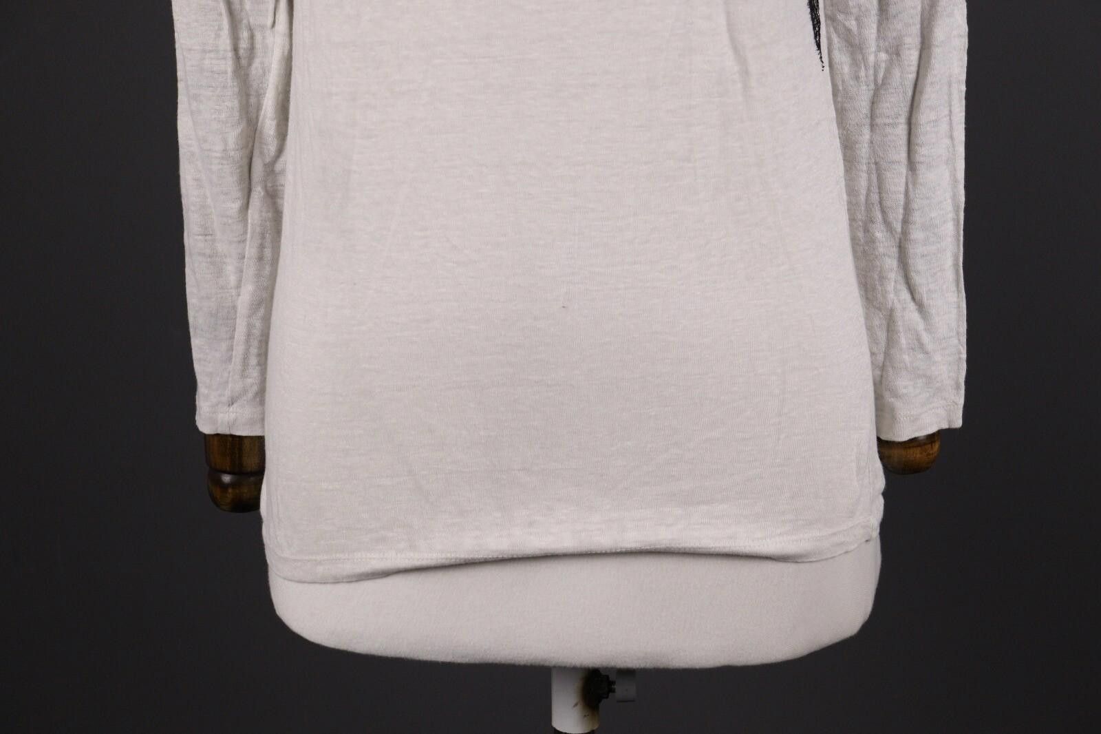 Sandro Sandro Paris Ivory Long Sleeve Top Shirt Size 2 Size S / US 4 / IT 40 - 3 Thumbnail
