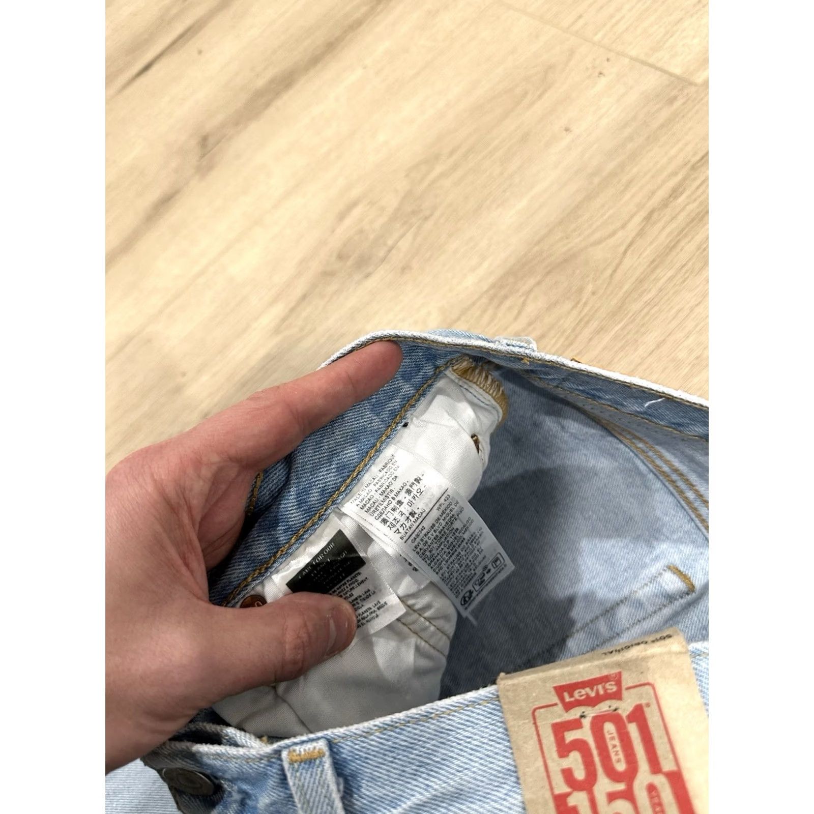 Levi's Levi's 501 Jeans Womens 30x29 Blue 150th Anniversary Distressed Button Fly NWT Size 30" / US 8 / IT 44 - 7 Thumbnail