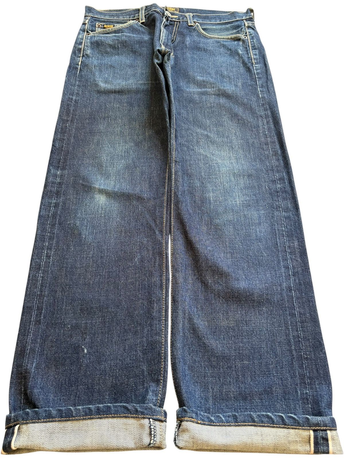 X-LARGE Vintage Japanese X-Large Selvedge Blue Wash Loose Jeans Size US 30 / EU 46 - 1 Thumbnail