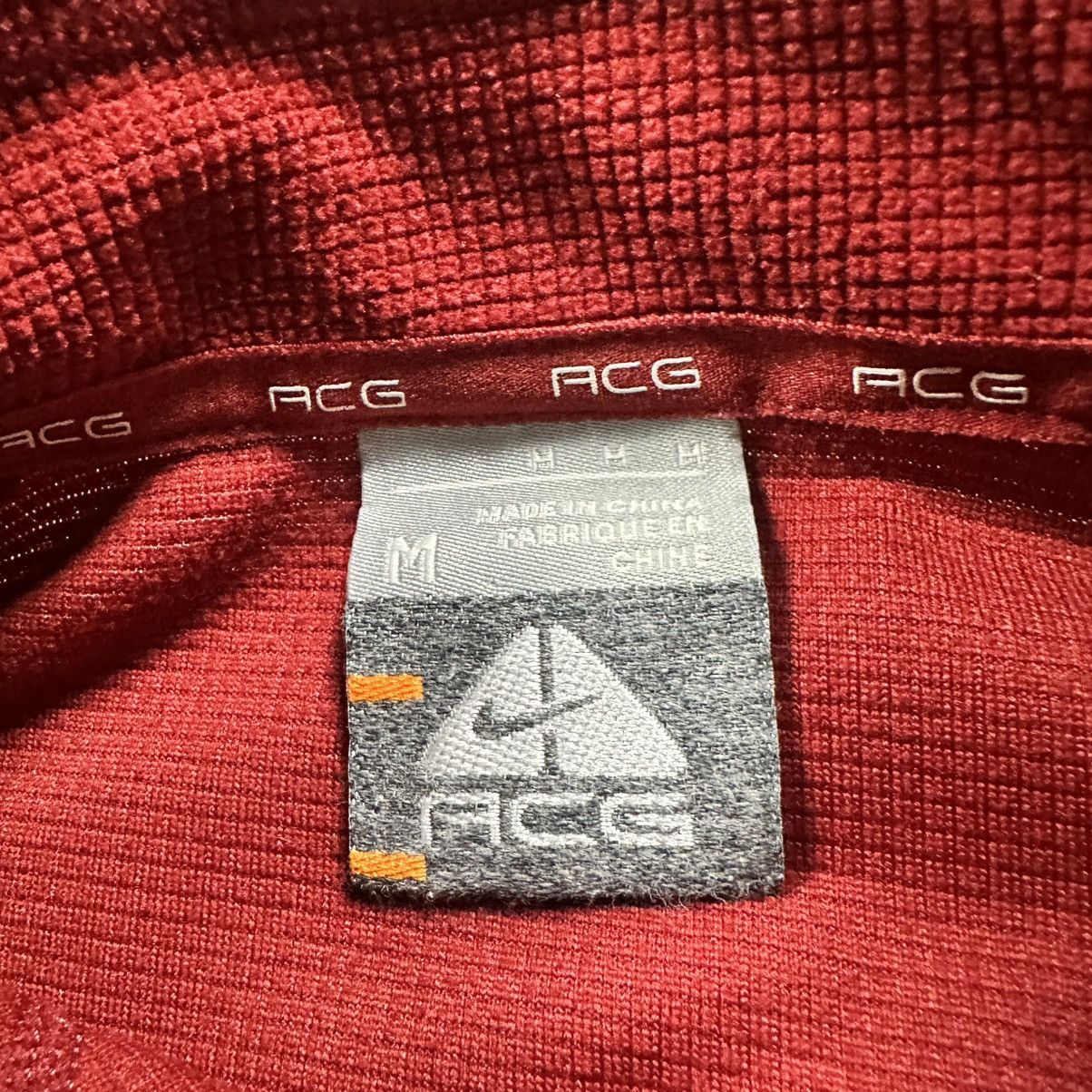 Nike ACG Vintage Y2K Red Nike ACG Waffle Knit Thermal 1/4 Zip Size M Size US M / EU 48-50 / 2 - 5 Thumbnail