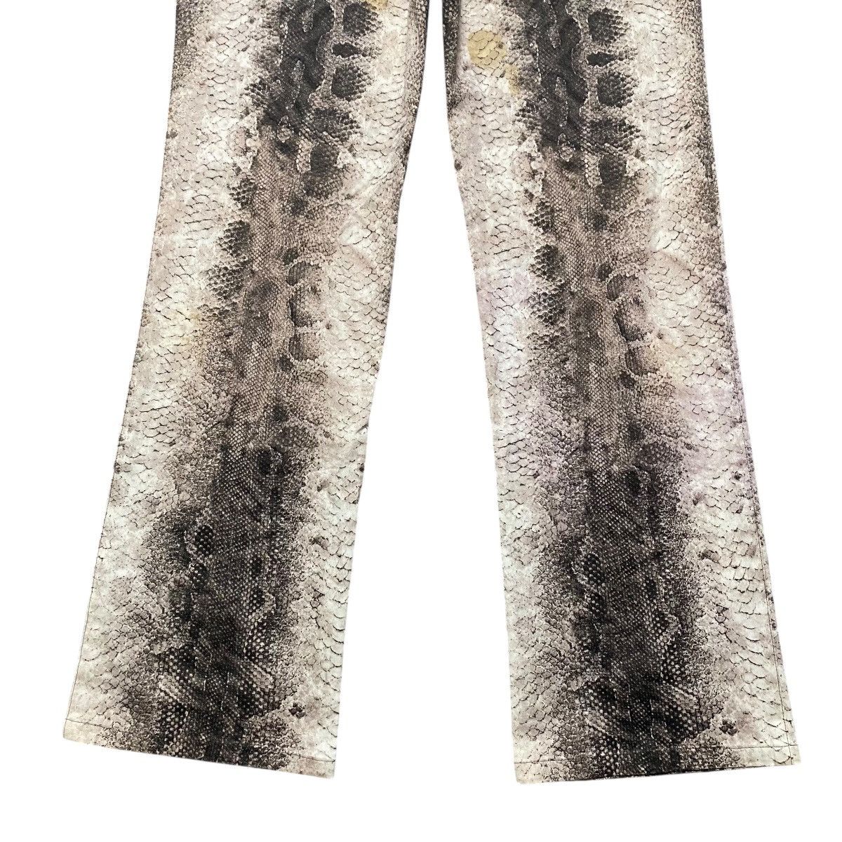 Japanese Brand Japanese Brand SPECCHIO Snake Skin Flare Pants Size 29" - 13 Thumbnail