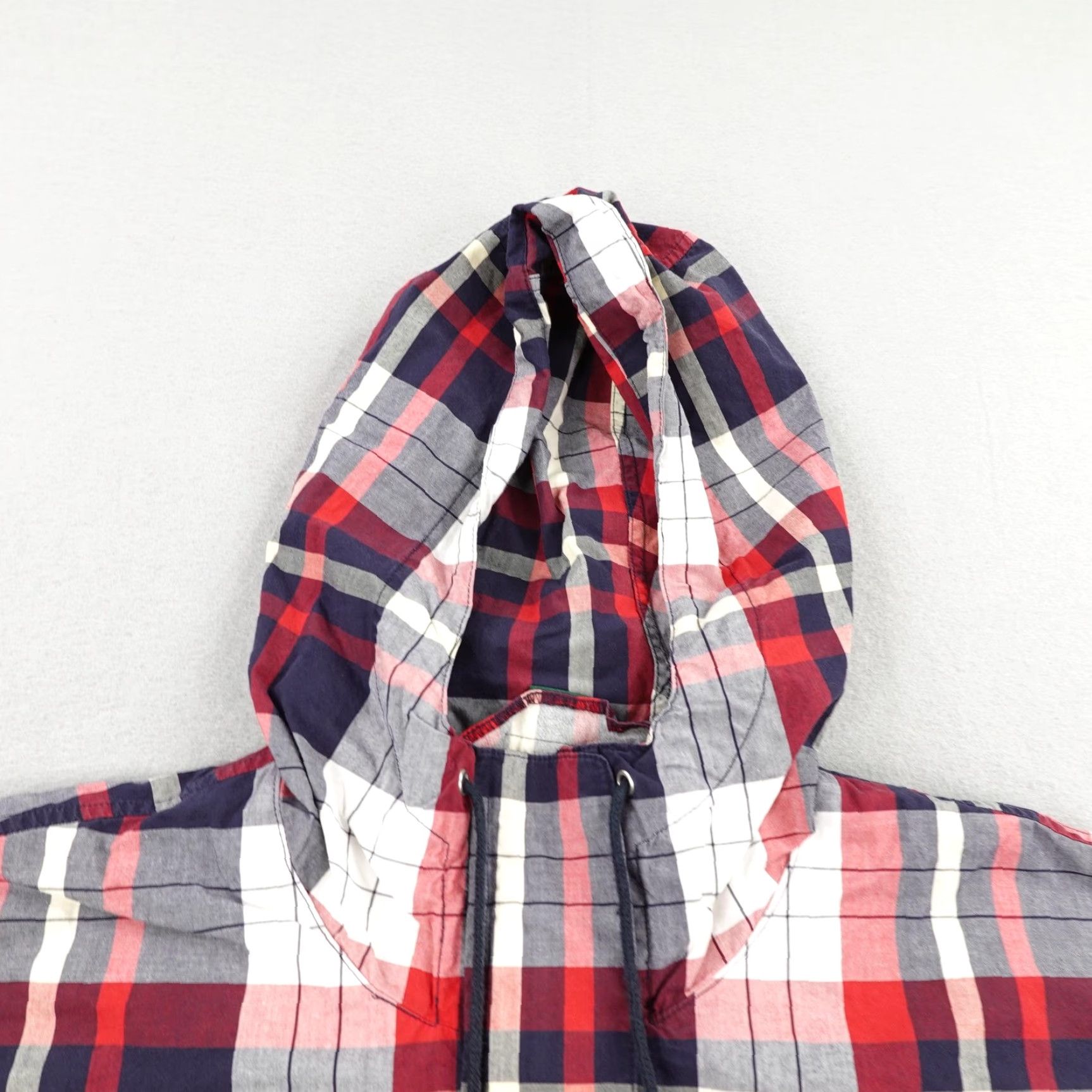 Ralph Lauren Lauren Ralph Lauren Women's Jacket Large Red Plaid Hooded Zip Snap Coat Casual Outdoor Size L / US 10 / IT 46 - 2 Thumbnail