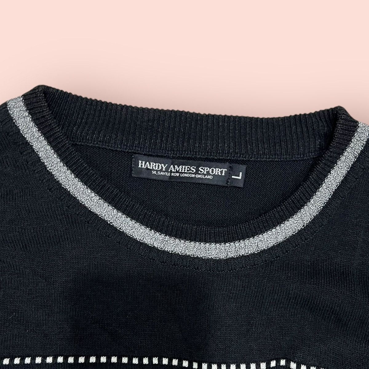 Designer × Hardy Amies VINTAGE HARDY AMIES SPORT PULLOVER SWEATER Size US L / EU 52-54 / 3 - 8 Thumbnail