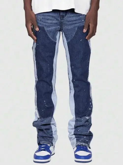 Japanese Brand × Vintage Distressed Painted Y2k Straight Leg Jeans Size US 32 / EU 48 - 1 Thumbnail