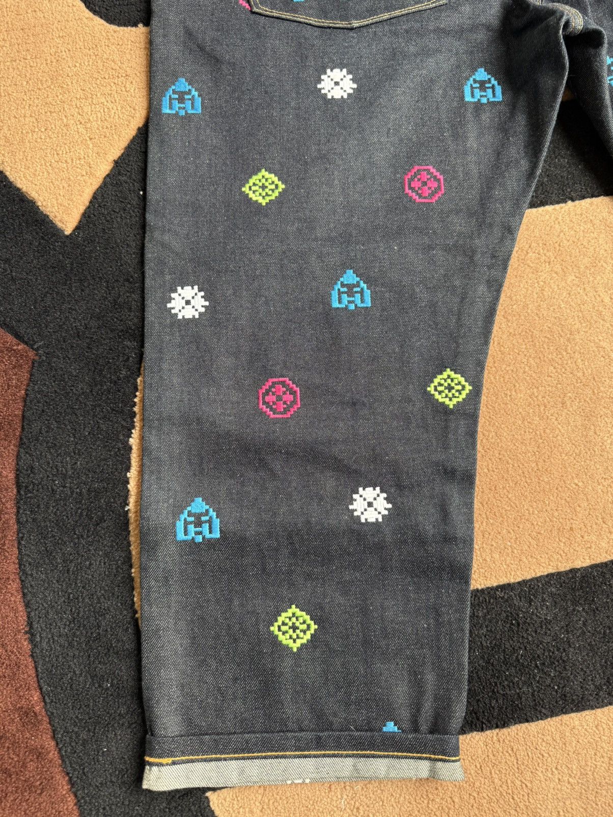 Evisu EVISU daicock style cropped denim pants size：38 Size US 38 / EU 54 - 6 Thumbnail