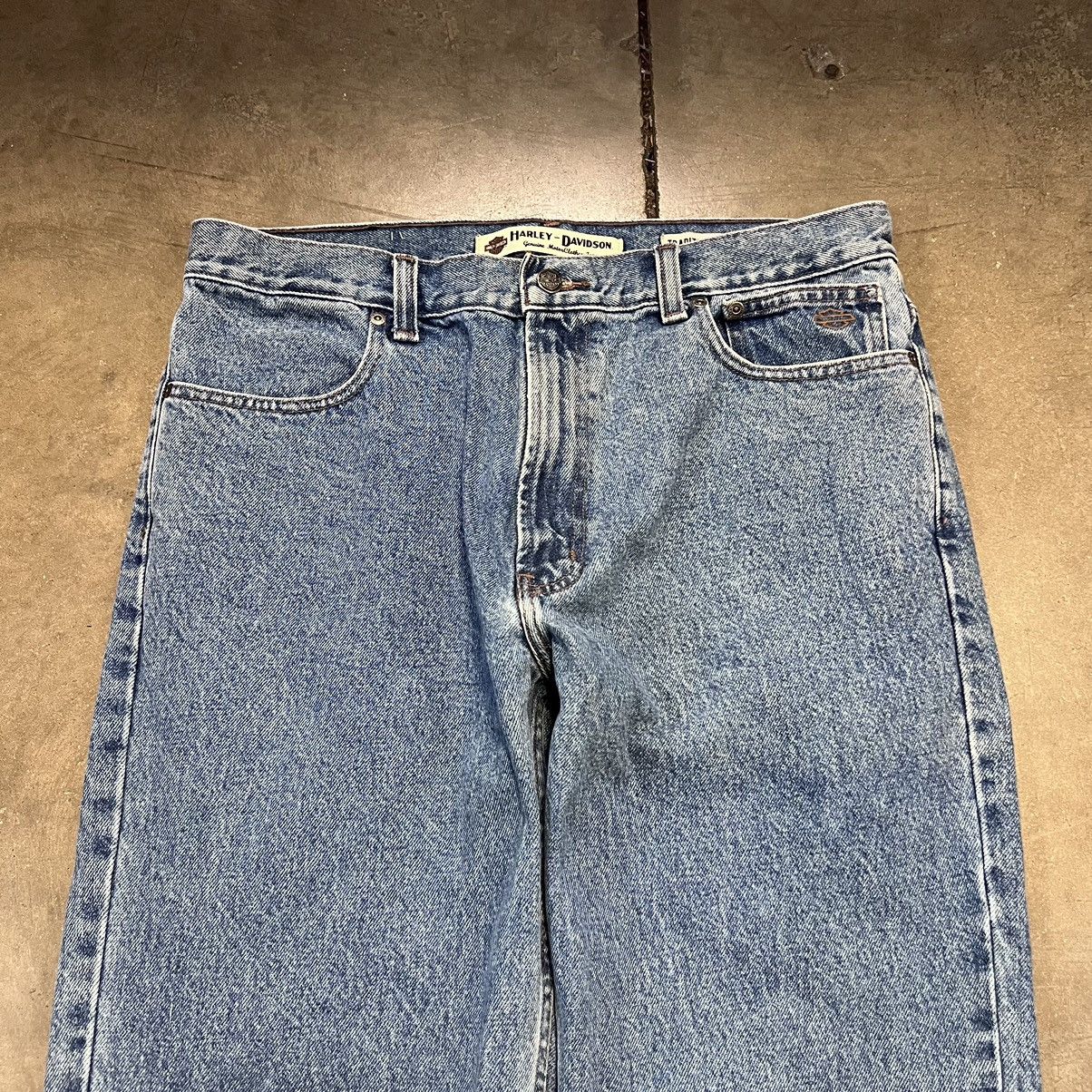 Harley Davidson × Vintage Vintage Y2K Harley Davidson Denim Jeans Medium Wash Straight Size US 36 / EU 52 - 4 Thumbnail