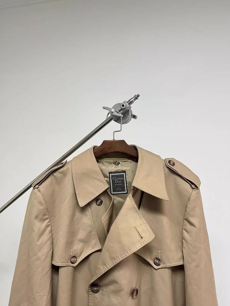 Christian Dior Monsieur Christian Dior Windbreaker with shoulder pads coat 2504-Nex Size US L / EU 52-54 / 3 - 3 Thumbnail