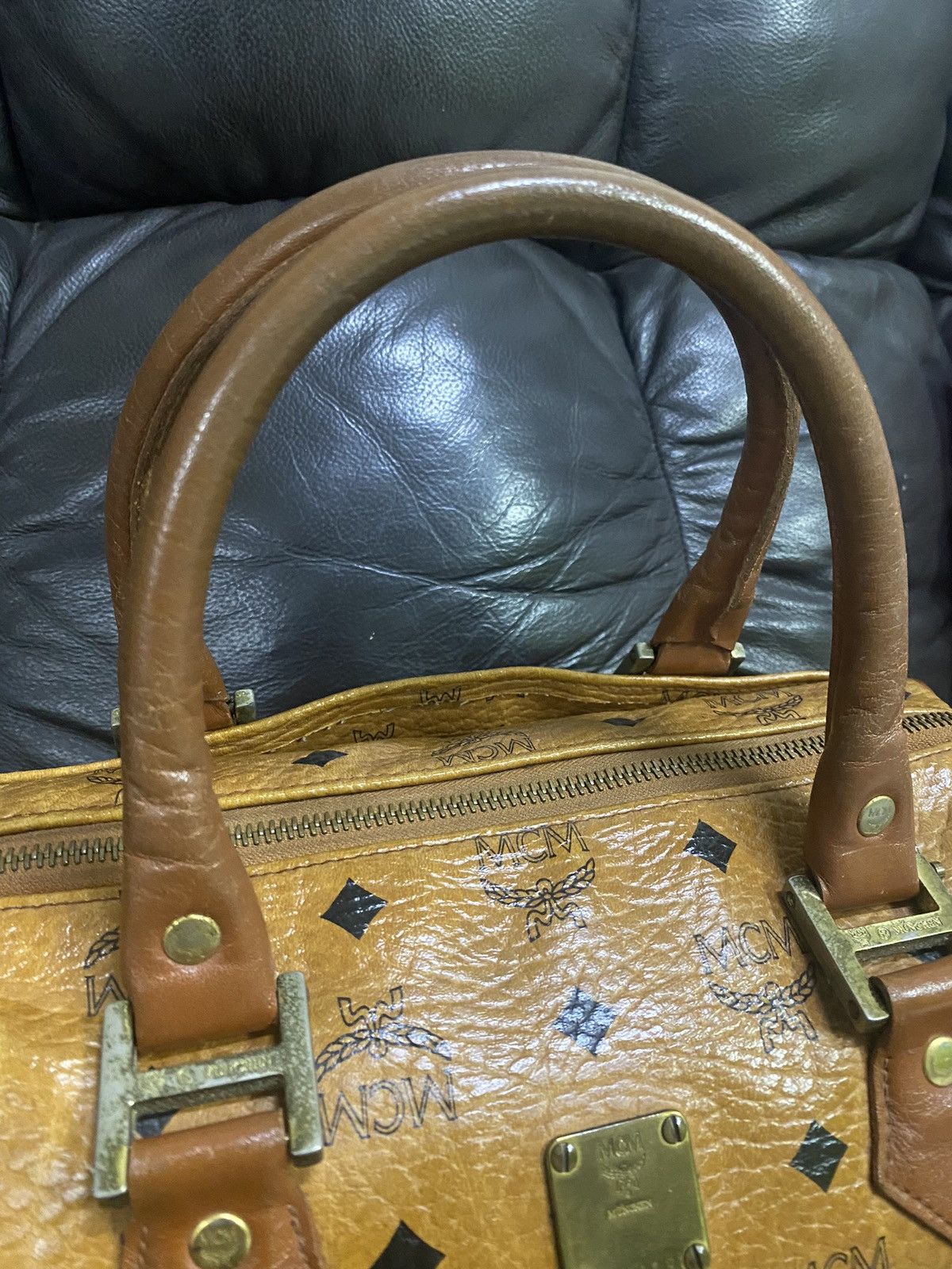 MCM Authentic Vintage MCM Monogram Speedy 30 Hand Bag Size ONE SIZE - 10 Thumbnail
