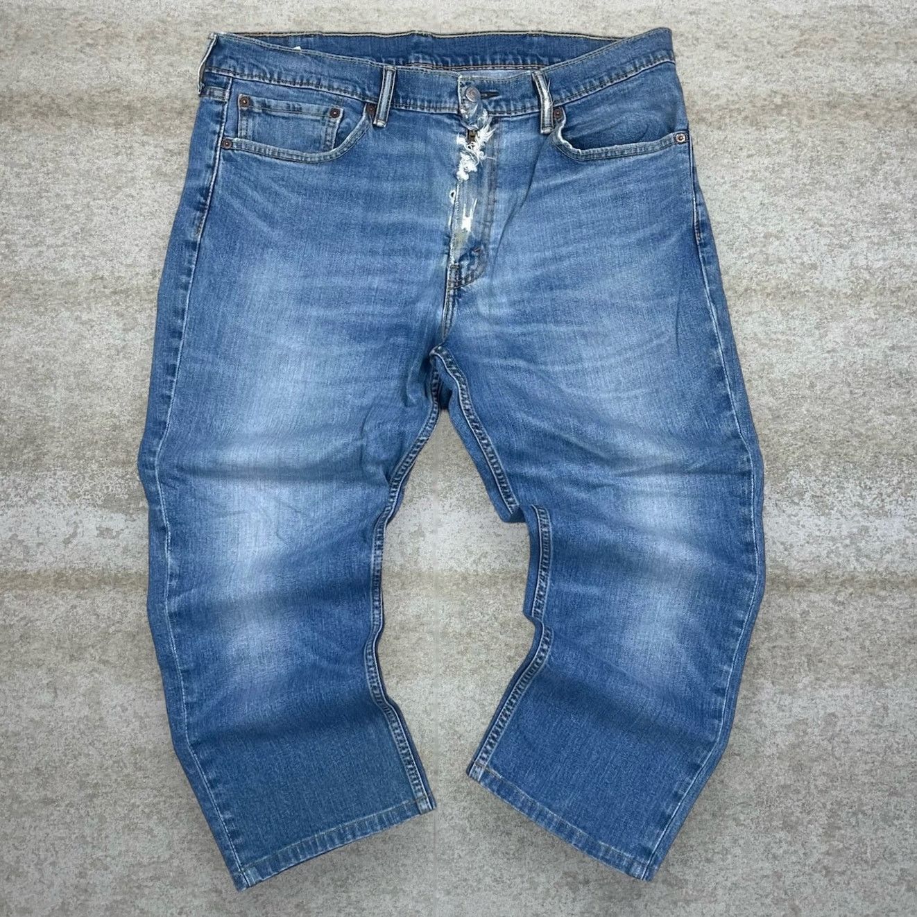Levi's Vintage Y2K Levis 505 Jeans 38x32 Regular Medium Wash Size US 38 / EU 54 - 2 Thumbnail