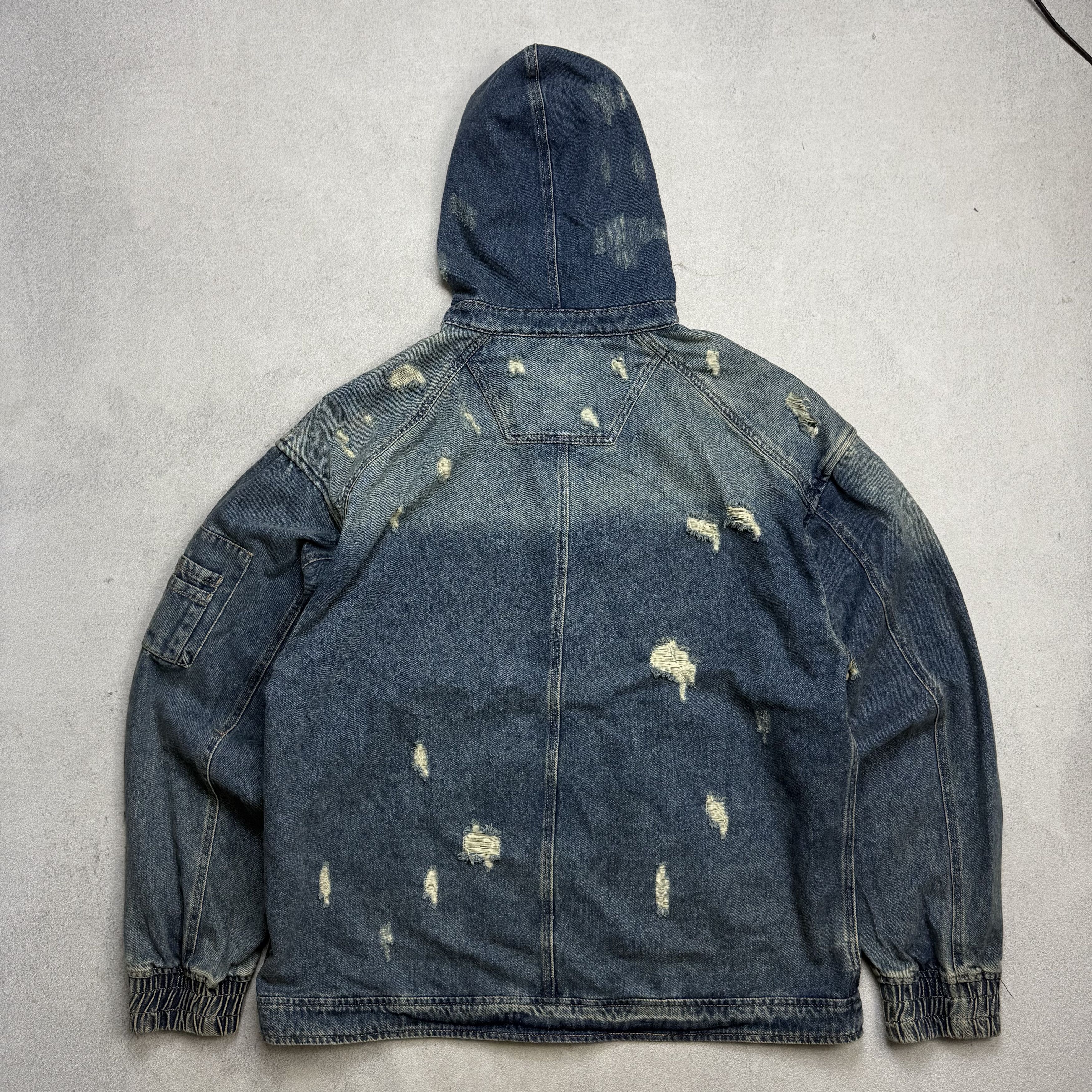 Juun.J Juun.J Distressed Denim Jacket Size US M / EU 48-50 / 2 - 2 Thumbnail