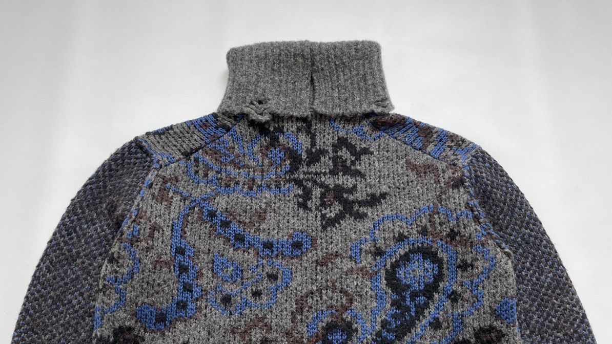 Comme des Garcons A/W 20 Paisley Distressed Wool Sweater Size US M / EU 48-50 / 2 - 13 Thumbnail