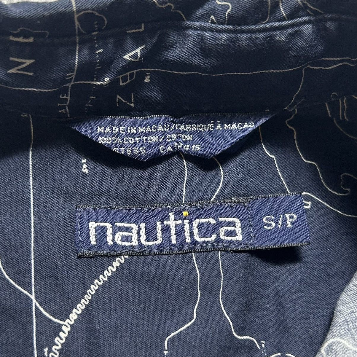 Nautica Vintage Nautica Map Monogram Button Up Shirt Size US L / EU 52-54 / 3 - 4 Thumbnail