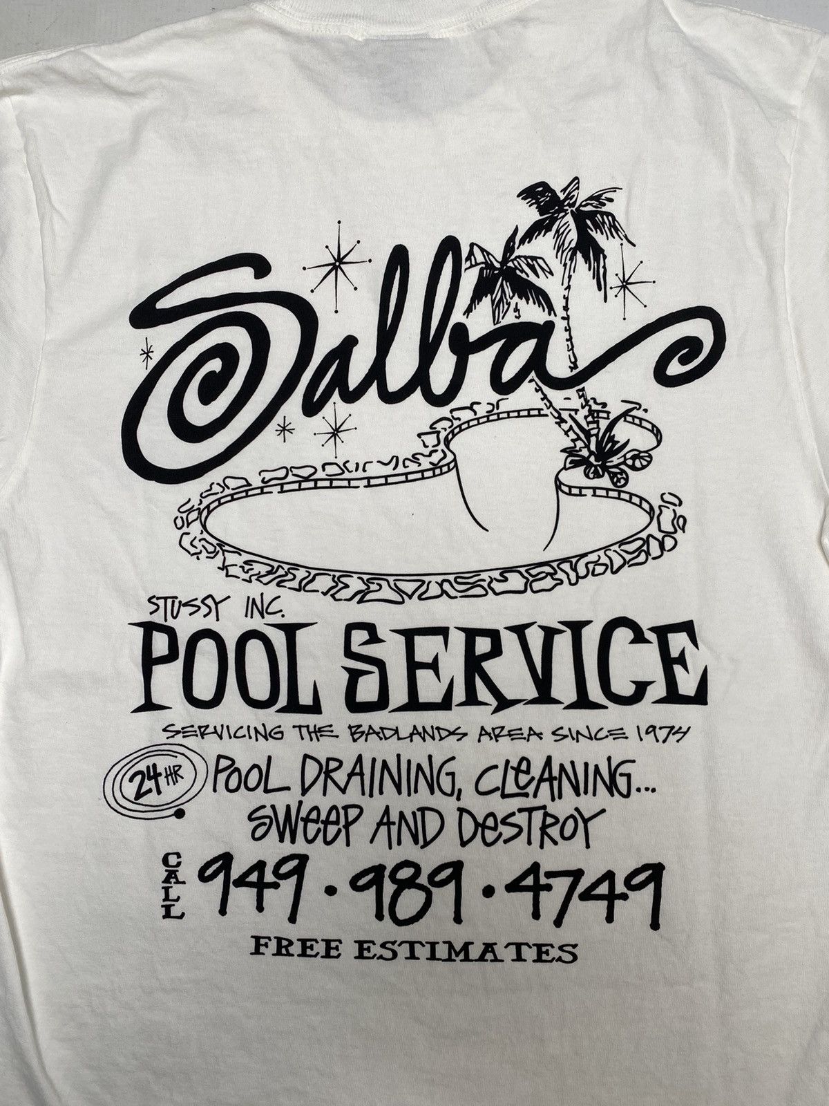 Stussy T-SHIRT Stüssy Pool Service size M new Size US M / EU 48-50 / 2 - 8 Thumbnail
