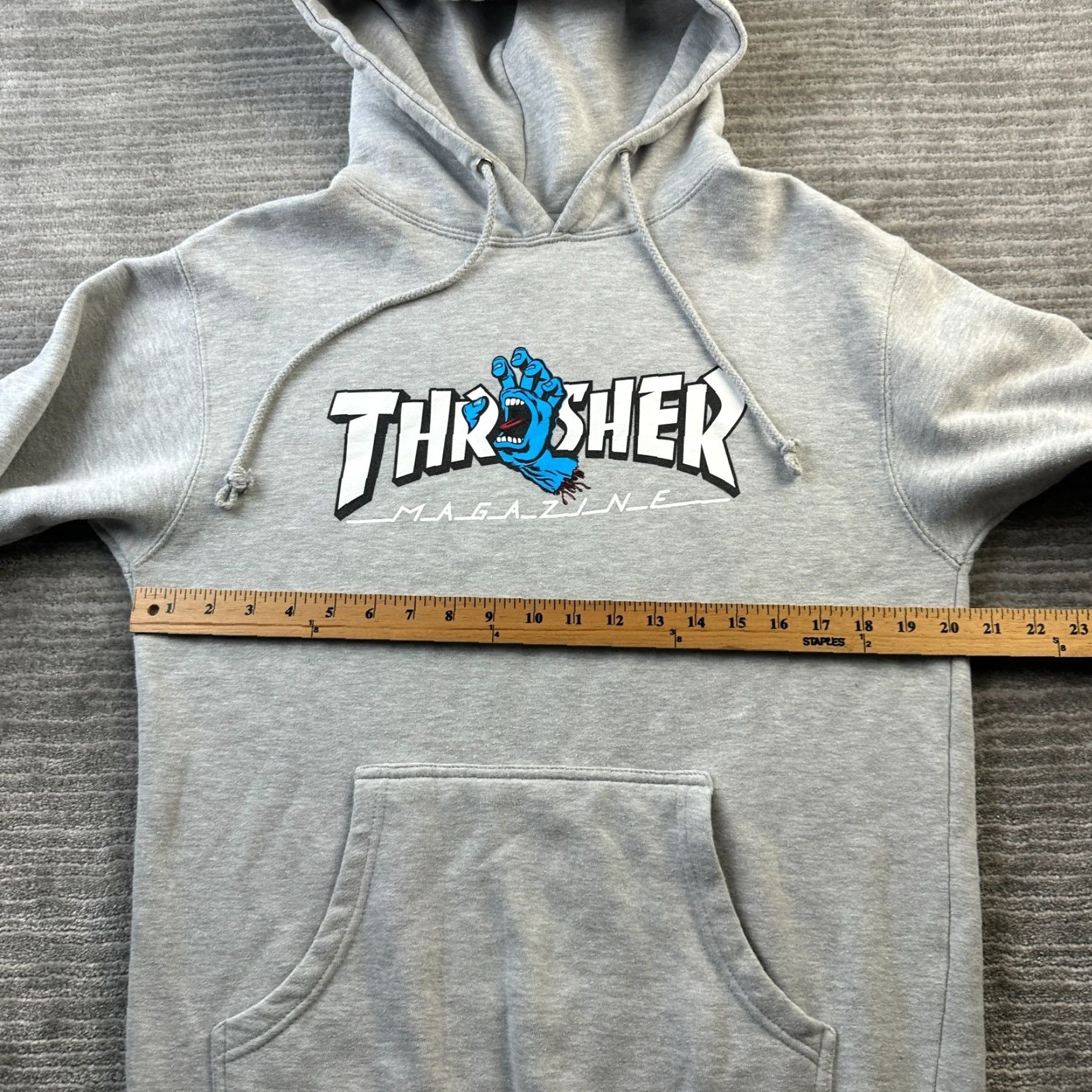 Thrasher Thrasher Hoodie Mens Small Gray Santa Cruz Skateboarding Screaming Hand Size US S / EU 44-46 / 1 - 7 Thumbnail