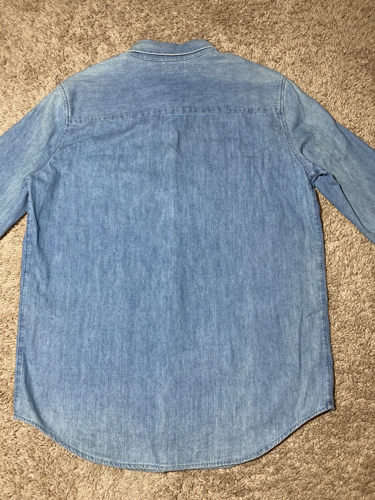 Celine SS21 Celine Horse Carriage Denim Western Logo 2021 Hedi Size US S / EU 44-46 / 1 - 9 Thumbnail