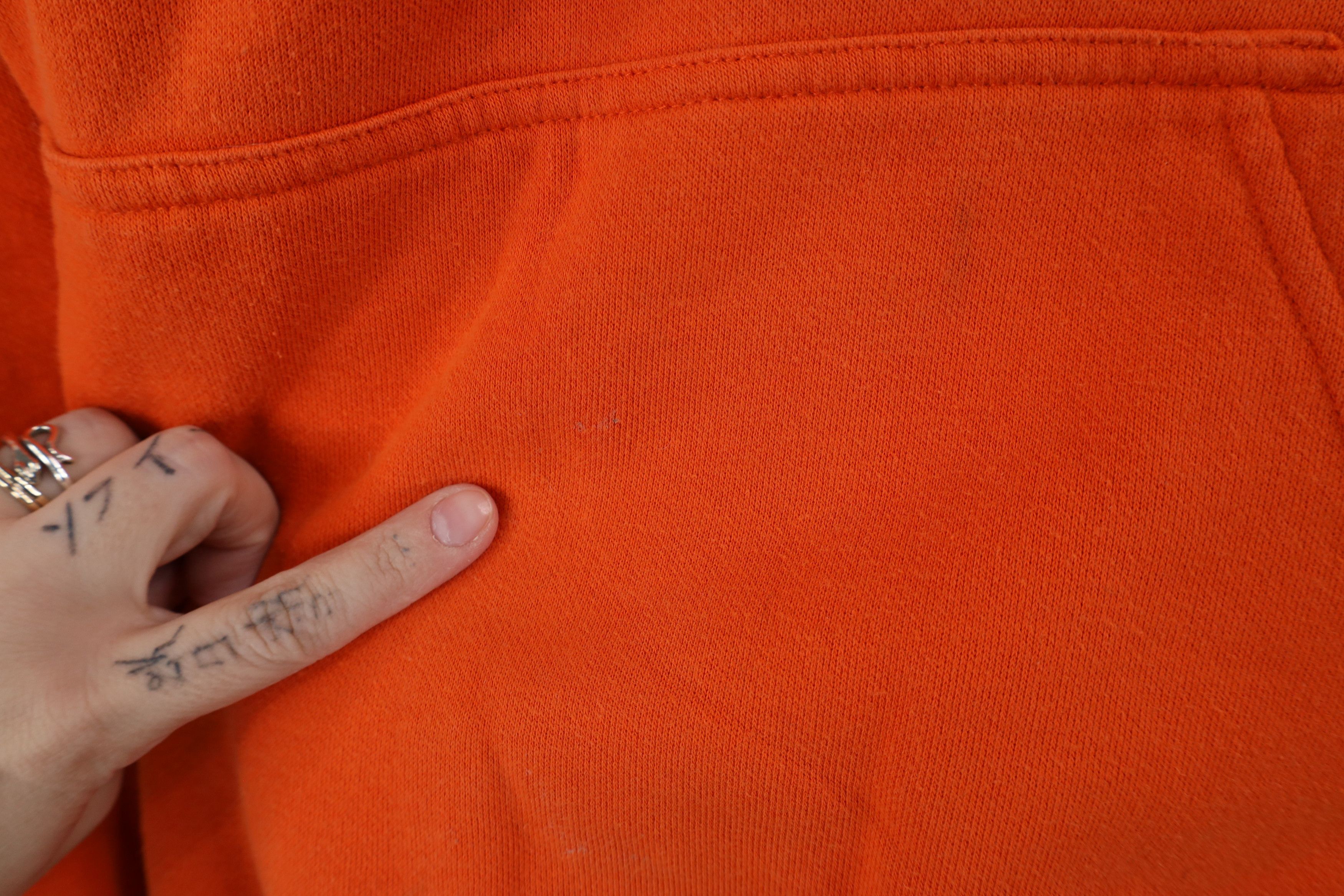 Nike × Vintage Vintage Nike Baseball Scott Center Swoosh Hoodie Orange Size US M / EU 48-50 / 2 - 5 Thumbnail